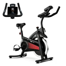 Exercise Bike, Adjustable Magnetic Resistance Stationary Bikes , Indoor Bike With 330lbs Weight Capacity Comfortable Seat, Tablet Mount