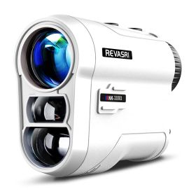 REVASRI Golf Rangefinder With Slope And Pin Lock Vibration; External Slope Switch For Golf Tournament Legal; Rangefinders With Rechargeable Batte